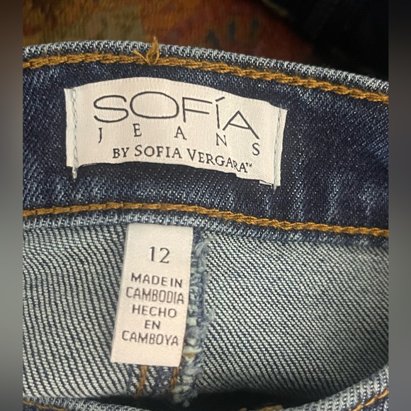 Sofia by Sofia Vergara Blue Denim Midi Skirt Size 12 - Picture 7 of 9